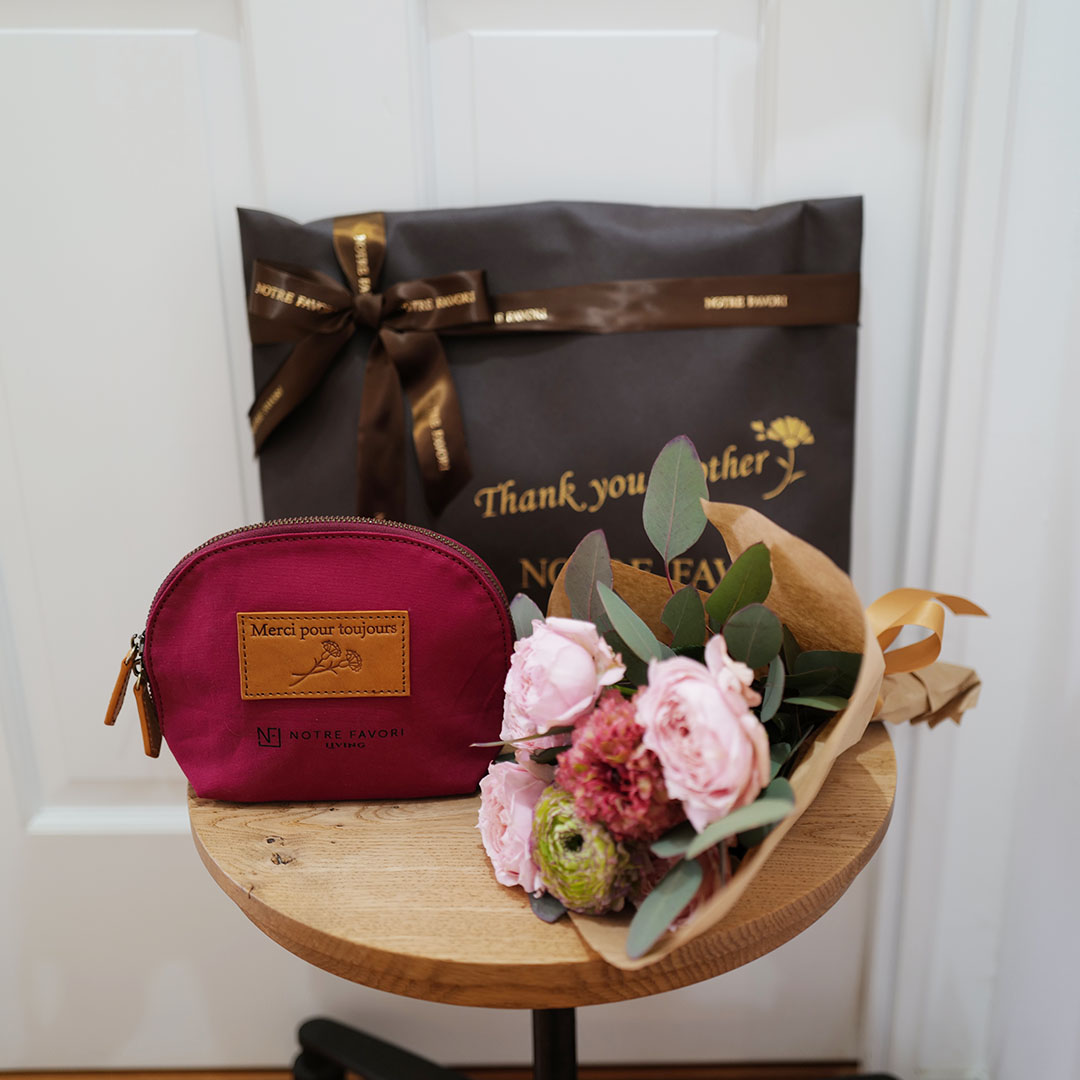 母の日限定ポーチのディテール