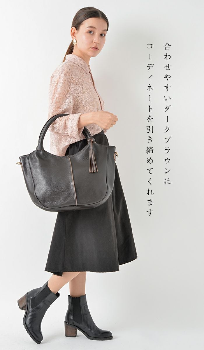 ミレーヌ トートバッグ レザー レディース 2WAY ショルダーバッグ 斜