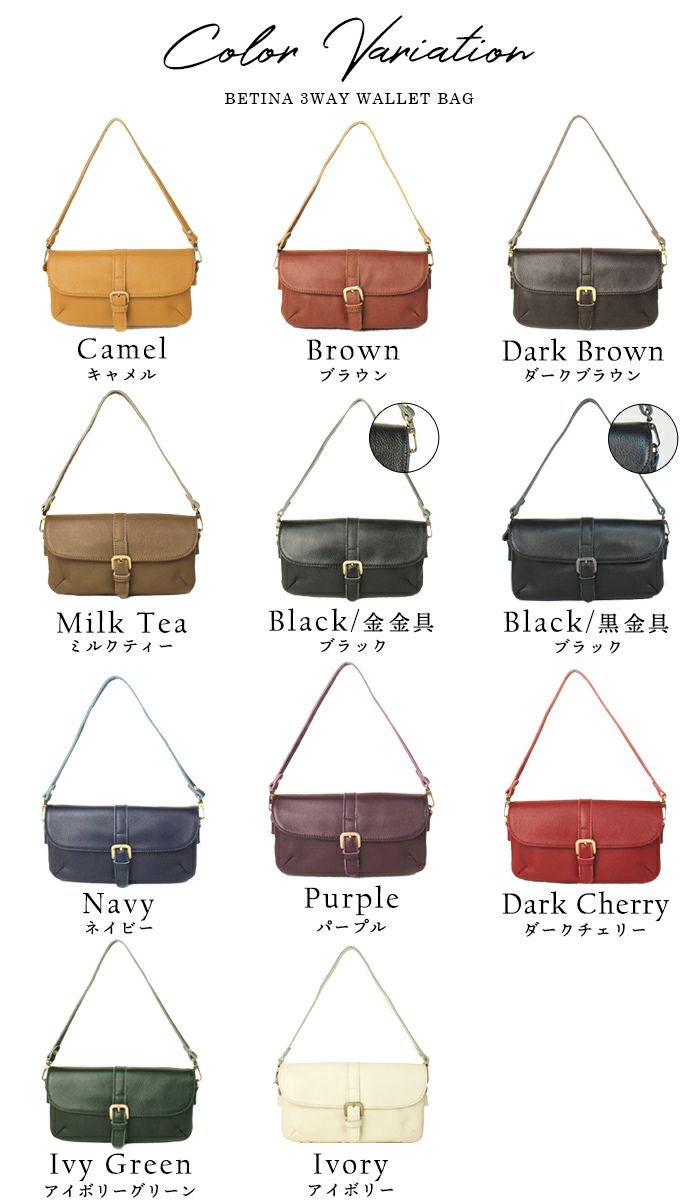 極美品　ノートルファボリ　べティーナ　お財布ポシェット　ショルダー　2way　紺 FAVORI - 極美品 ノートルファボリ べティーナ お財布ポシェット
