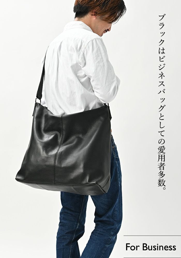 人気色再入荷】 メンズ ドミニク 大容量 レザー ビジネスバッグ