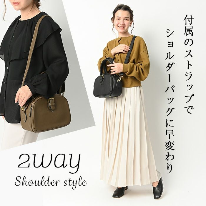 新品未使用・本革　Mannte Rolloハンドバッグ　2WAY プチ・ロロ・リシェ 本革 ボストンバッグ レディース 2way 斜めがけ