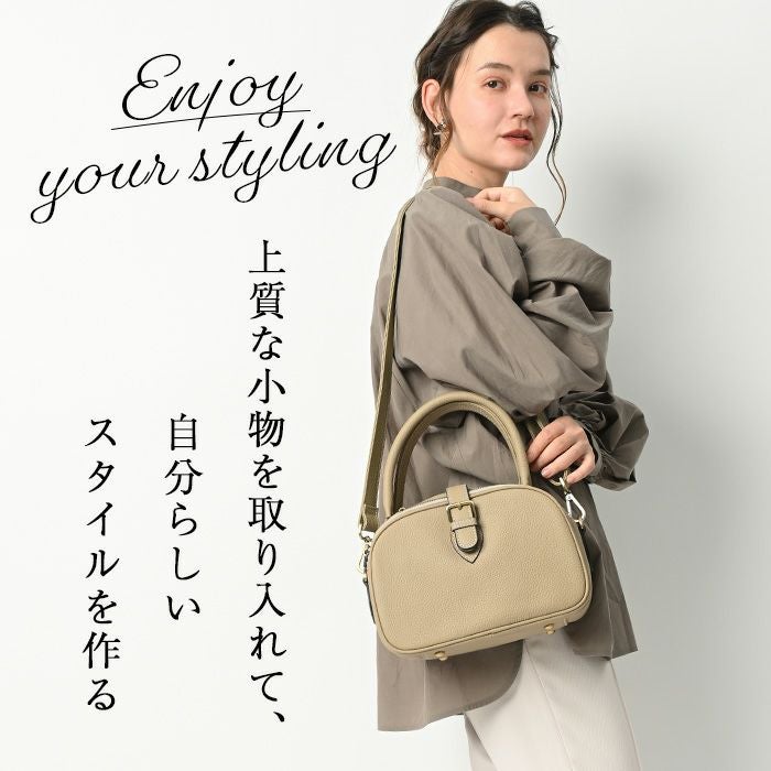 プチ・ロロ・リシェ 本革 ボストンバッグ レディース 2way 斜めがけ