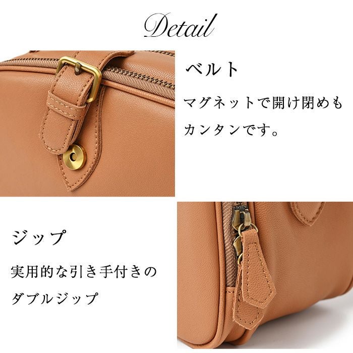 ロロ・ゴート・ミディアム 山羊革 ボストンバッグ レディース 斜めがけ