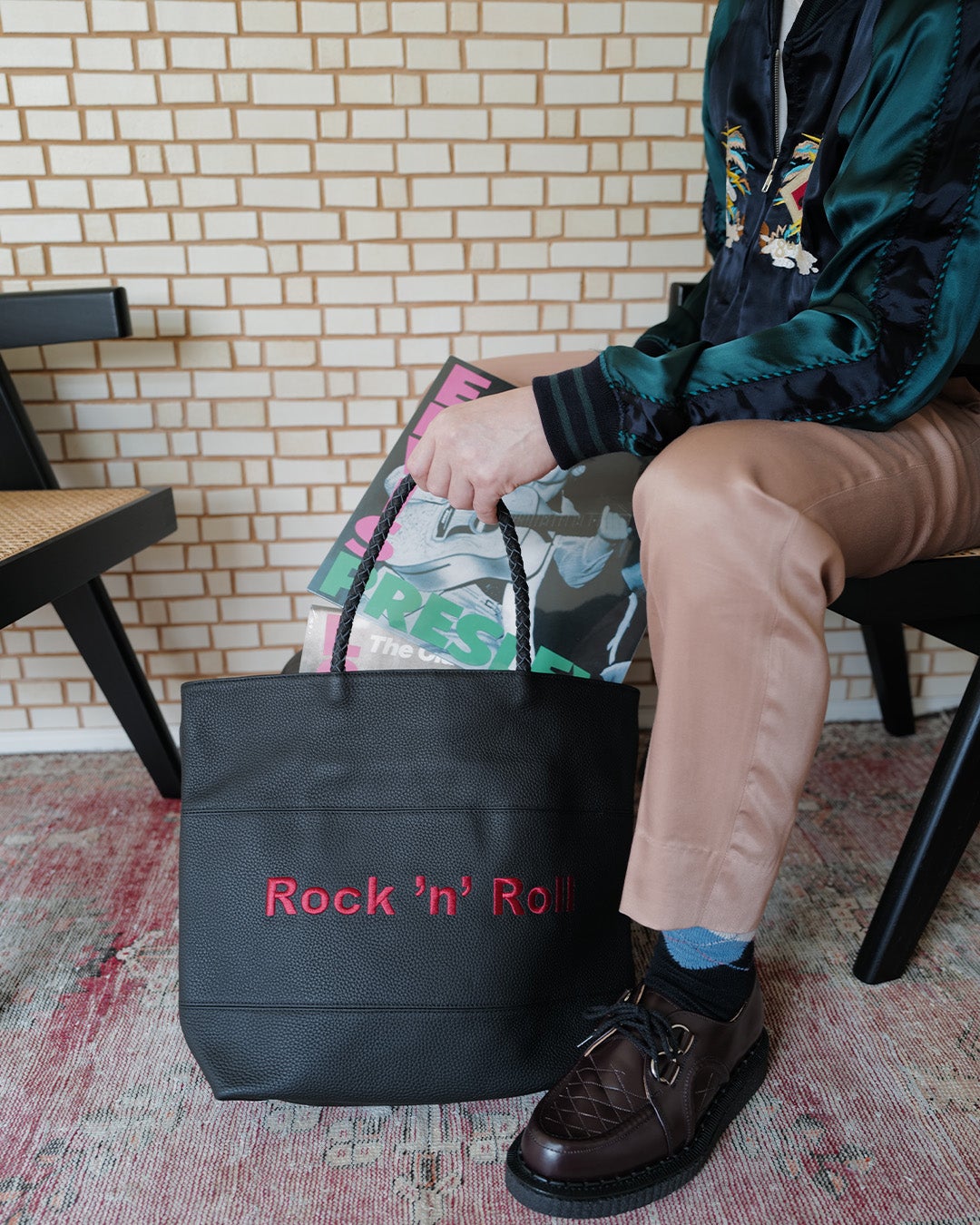 ロックンロール（ROCK'N'ROLL） 本革トートバッグ「BORN TO LOSE